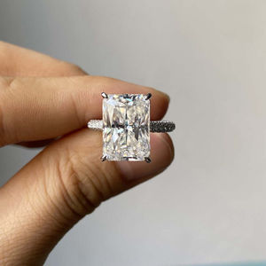 แหวน3กะรัตชุบทอง18K 925แหวนเพชรโมอิส - Product Image 1