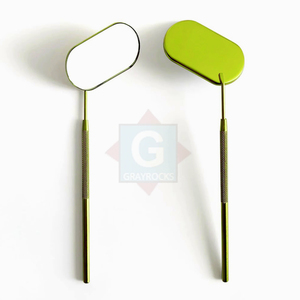 Espejo de pestañas de acero inoxidable profesional de alta calidad con aumento para aplicación de pestañas y maquillaje de ojos - Product Image 1