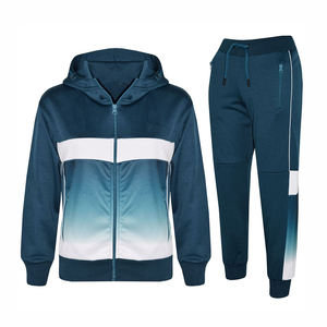 Vente en gros de survêtement de gym vierge à rayures unies pour hommes ensemble de survêtements en coton pour hommes de qualité supérieure - Product Image 1