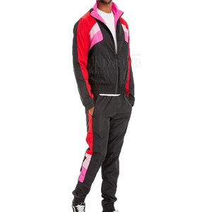 Men's Breathable Eco-Friendly Windbreaker Suit Customizable Design Sporty Style with Low MOQ Solid Pattern Wholesale Price - Product Image 3