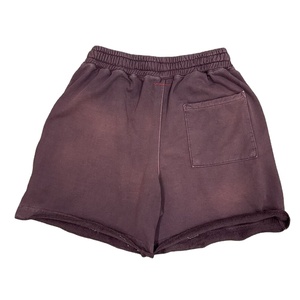 Short personnalisé pour hommes Logo bouffant 3D 100% coton Short court de haute qualité délavé à l'acide Short en coton pour hommes délavés au soleil - Product Image 1