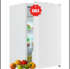 Réfrigérateur à boissons compact noir 70L à porte unique, scellé en usine, pour usage domestique et hôtelier, avec fonction congélateur vertical de table. - Product Image 2