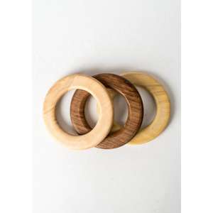 Smooth polished <b>wooden</b> <b>napkin</b> <b>ring</b> with durable construction designed for long lasting use daily meals parties gatherings - Product Image 5