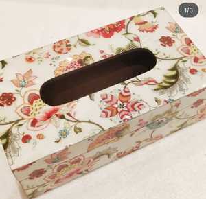 Boîte à mouchoirs en émail artisanale, porte-serviettes décoratif, boîte à mouchoirs moderne pour salle de bain et cuisine, décoration de luxe pour la maison - Product Image 2