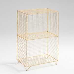 Estante de hierro dorado clásico para almacenamiento y organización en el hogar - Product Image 1