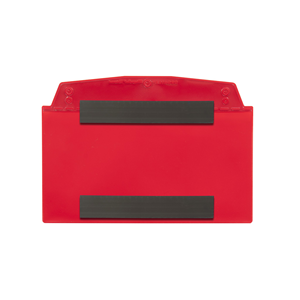Porta Cartas Magnéticos 1/3 DIN A4 Rojos, 2 Tiras Magnéticas, Paquete de 10 - SD2M/1310-01 - Product Image 2