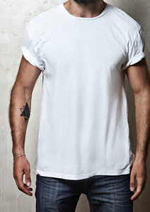 เสื้อยืดคอกลมแขนสั้นสำหรับผู้ชายแบบทางการผ้าคอตตอน100% 180กรัมน้ำหนักผ้าทอแบบไม่ทอทำจากเส้นใยไม้ไผ่ - Product Image 6