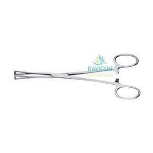 Pinza de sujeción de tejido Peninintgon de acero inoxidable, mandíbulas dentadas triangulares de 8 pulgadas - Product Image 1