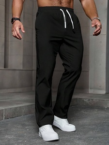Ropa informal de alta calidad, Pantalón recto para hombre, pantalón de Color sólido para hombre, MOQ bajo, pantalones de chándal para hombre y pantalón personalizados - Product Image 2