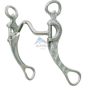 Premium Western AL Gravé Med Port Show Bit Durable Horse Riding Training & Show Equipment Prix de gros Fournisseur en vrac - Product Image 1