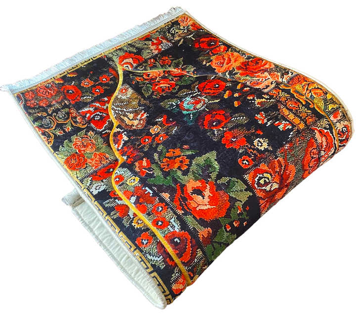 Turkish 2.5 CM Thick Foam Embossed Padded Prayer Rug Cushioned Soft Praying Mat Islamic Sejadah Janamaz Foldable Washable
