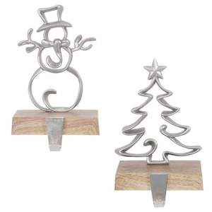 <b>Christmas</b> <b>stocking</b> holder made from durable cast iron with handcrafted detailing for rustic and vintage holiday styling - Product Image 4