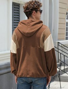 Pull à demi-zip en polaire uni à manches longues, vêtements d'hiver en coton/polyester écologiques au meilleur prix - Product Image 6