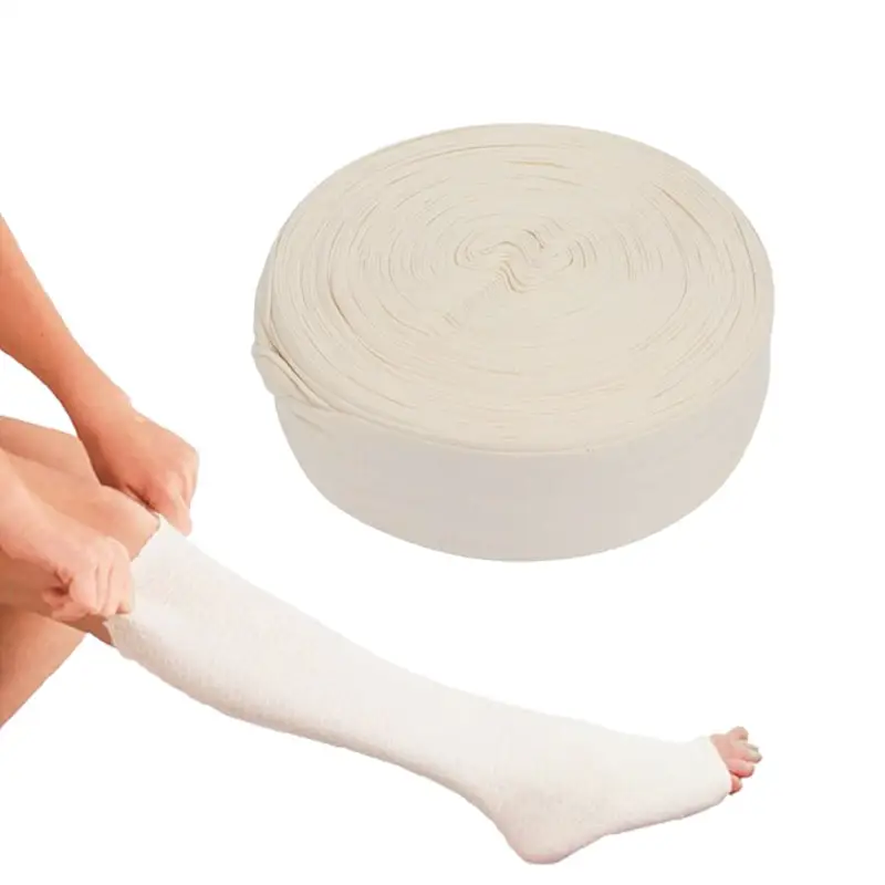 Medical 100% Pure High Grade Elastic Cotton Tubular bandage Natural white big size Stockinette