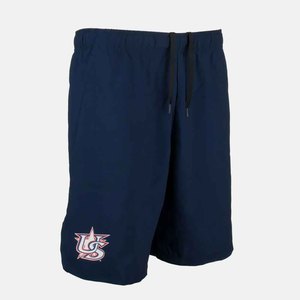 OEM Service Solid Color Baseball Shorts in Plus Size Mid Waist Woven with <b>Drawstring</b> Closure Reasonable Price - Product Image 6