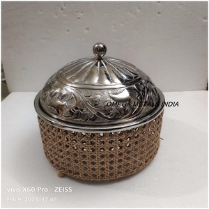 Matériel de rotin personnalisé servant marmite isolée casserole de service et chauffe-aliments casserole de service de haute qualité - Product Image 4