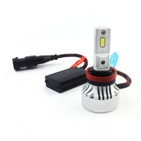 Ampoules de phare LED de voiture super lumineuses 10000LM X9S H8 H9 H11 H16 avec puces LED G-XP 55W Tube de cuivre PCB Canbus Kit de phare LED