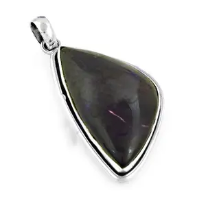 Pendentif en argent 925 avec labradorite pour femmes, collier de bijoux en pierres précieuses tendance - Product Image 3
