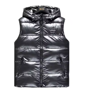 Veste sans manches réversible pour homme sur mesure, légère, rembourrage en duvet de canard, gilet d'hiver, style hip-hop, vêtements d'extérieur - Product Image 1