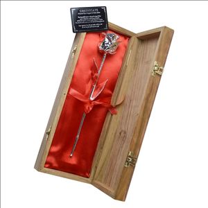 ของขวัญวันวาเลนไทน์ดอกไม้ฟอยล์ตกแต่งด้วยดอกกุหลาบแท้ของขวัญชุบทองของขวัญที่ได้รับการรับรอง - Product Image 4