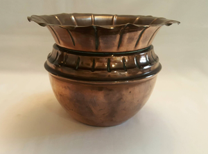 Jardinières en cuivre martelé de qualité supérieure pour la décoration de mariages et d'événements, nouvelle arrivée, forme ronde, pots de fleurs polis - Product Image 3