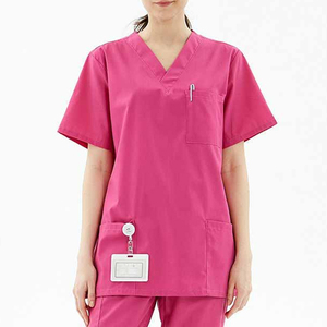 Uniformes Médicos Quirúrgicos Elásticos al por Mayor, Modelo OEM Unisex, Uniformes de Enfermera con Estampado, Conjuntos de Ropa para Médico - Product Image 2