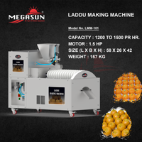 Laddu automatique faisant la machine 1.5HP monophasé corps en acier inoxydable haute capacité 1200-1500 pièces par heure système de cuisine méga