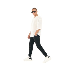 Classic <b>Men</b> <b>Skinny</b> <b>Jogger</b> Pants 100% Cotton Slim Fit Casual Sweatpants Gym Training Streetwear Bottoms OEM Private Label - Product Image 4