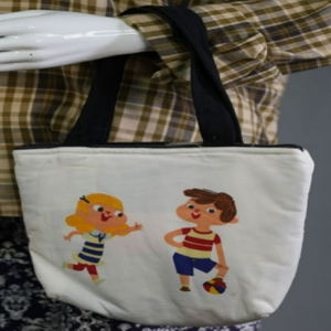 Bolso de mano de algodón orgánico 100%, bolso de compras de hombro reutilizable ecológico personalizado de alta calidad, serigrafiado para el día a día de las mujeres - Product Image 4