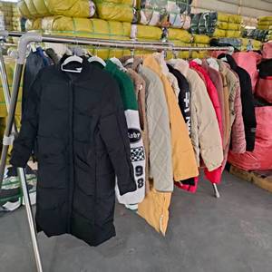 Veste d'hiver longue en duvet pour femme adulte, couleurs mélangées, pour la revente - Product Image 1