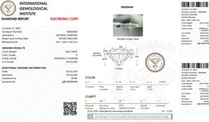 IGI Certifié 0.65 Carat Rond Brillant Coupe Naturel Solitaire Diamant D Couleur Grade IF Pureté Précieux Bijoux Diamant En Vrac OEM - Product Image 2