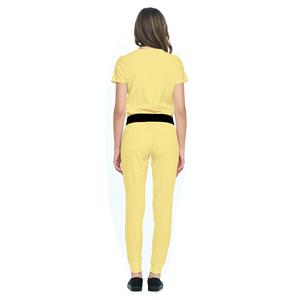 2025 entrega rápida uniforme de Hospital de alta calidad bolsillos elásticos mujeres uniforme médico enfermería conjuntos pantalones Jogger - Product Image 3