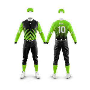 Conjuntos de uniformes de béisbol personalizados al por mayor para adultos, ligeros, cómodos, antibacterianos, personalizados, hechos en Pakistán - Product Image 6