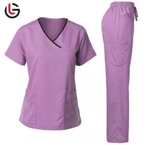 Vente chaude Ensemble De Gommages Personnalisés Stretch Respirant Femmes Jogger Soins Infirmiers Scrubs Uniformes Hôpital Médical Uniformes Chirurgicaux - Product Image 1
