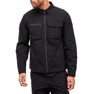 Wholesale Custom Logo Baseball Nylon Spandex Quick Dry <b>Men</b> <b>Jackets</b> Zipper <b>Lightweight</b> <b>Waterproof</b> Running <b>Jackets</b> for <b>Men</b> - Product Image 4
