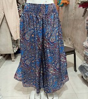 Haute qualité nouveau Sari tissu Palazzo pantalon vêtements d'été pour femmes et filles exportation du fabricant indien GC-AP-1437