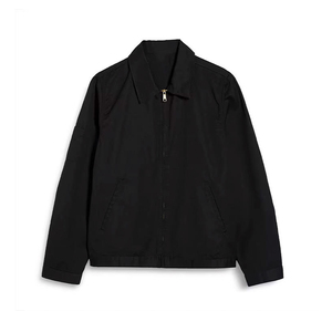 Veste en jean 2025 coton pour hommes, conception personnalisée, vestes décontractées à fermeture éclair doublées en toile lourde OEM 100% vente en gros - Product Image 4