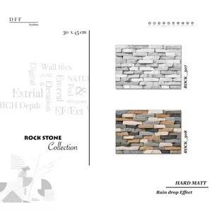 Vistaar 300x450mm 18x12 Satin Matte Embossed Wall Tiles 10mm Thick Digital Ceramic Elevation Building Outer Side Porcelain Tiles - Product Image 5