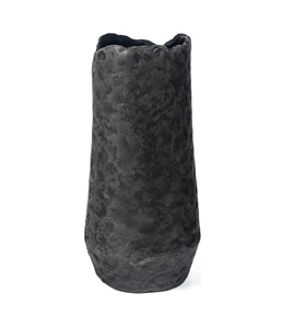 Vase à fleurs décoratif en aluminium le plus vendu avec corps texturé et finition lisse adapté aux arrangements intérieurs de maison - Product Image 1