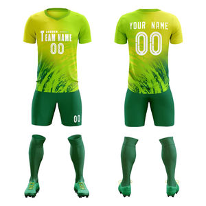 Uniformes de Fútbol para Hombre, Camisetas y Pantalones Cortos Sublimados Personalizados, Ropa de Entrenamiento Transpirable, Proveedor OEM ODM - Product Image 1