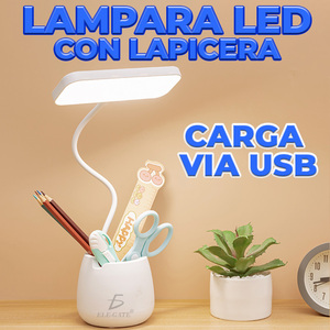 Lampada da Scrivania Pieghevole in Plastica Pratica e Conveniente con Portapenne Integrato per Illuminazione e Organizzazione - Product Image 6