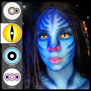 Lentilles <span class=keywords><strong>Sclera</strong></span> <span class=keywords><strong>22mm</strong></span> Lentilles de <span class=keywords><strong>contact</strong></span> colorées Halloween Crazy Ghost Lentilles De <span class=keywords><strong>contact</strong></span> Cosplay sharingan - Product Image 5