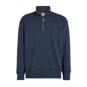 Sudadera de cuello redondo de lana suave para hombre, sudadera informal con hombros caídos, jersey para hombre, sudadera de calle - Product Image 1