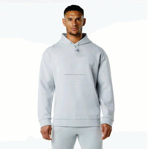 Ventes en gros de sweats à capuche surdimensionnés en molleton technique 500 GSM pour hommes, avec patchwork en coton, fermeture éclair, survêtements, logo brodé, hiver - Product Image 1