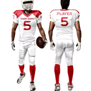 Uniforme de Fútbol Americano al por Mayor, Personalizado, Talla Grande, Nuevo, de Moda, Secado Rápido, Absorbe la Humedad, 100% Poliéster, Manga Corta - Product Image 1