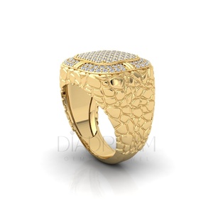 Bague glacée luxueuse en argent sterling 925 cultivée Leb pour hommes Style hip-hop unique avec clarté VVS meilleur cadeau d'anniversaire bague en diamant - Product Image 6