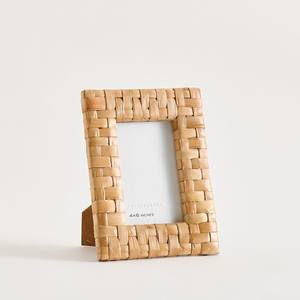 Cadre photo vintage en jacinthe d'eau fabriqué au Vietnam | Cadre photo naturel fait à la main 100% écologique pour la décoration de table à la maison - Product Image 3