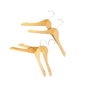 Cintres pour vêtements de bébé en bois de pin écologiques, cintres en bois antidérapants pour enfants, logo personnalisé, Vietnam - Product Image 1