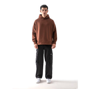 Sweats à capuche pour hommes en coton de haute qualité, anti-boulochage, anti-rétrécissement, respirants, doux, personnalisables - Product Image 1