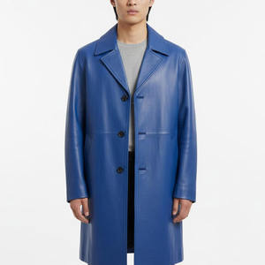 Abrigo de Cuero para Hombre, Transpirable, Más Vendido en Línea, para Uso en Exteriores, a la Moda, Cortavientos - Product Image 1